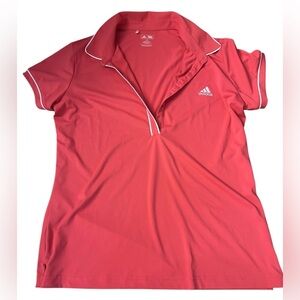 Adidas Women's Pink Polo Shirt
